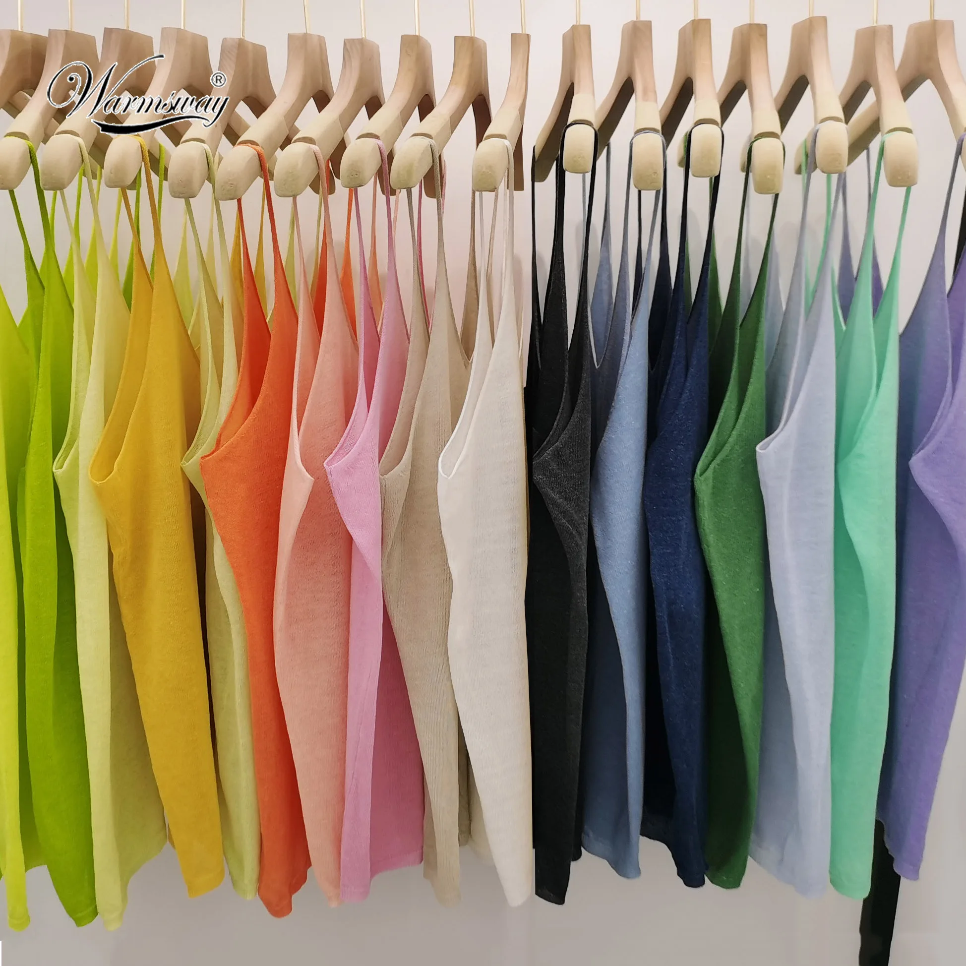 Топ женский на тонких бретельках без рукавов с V-образным вырезом летний розовый