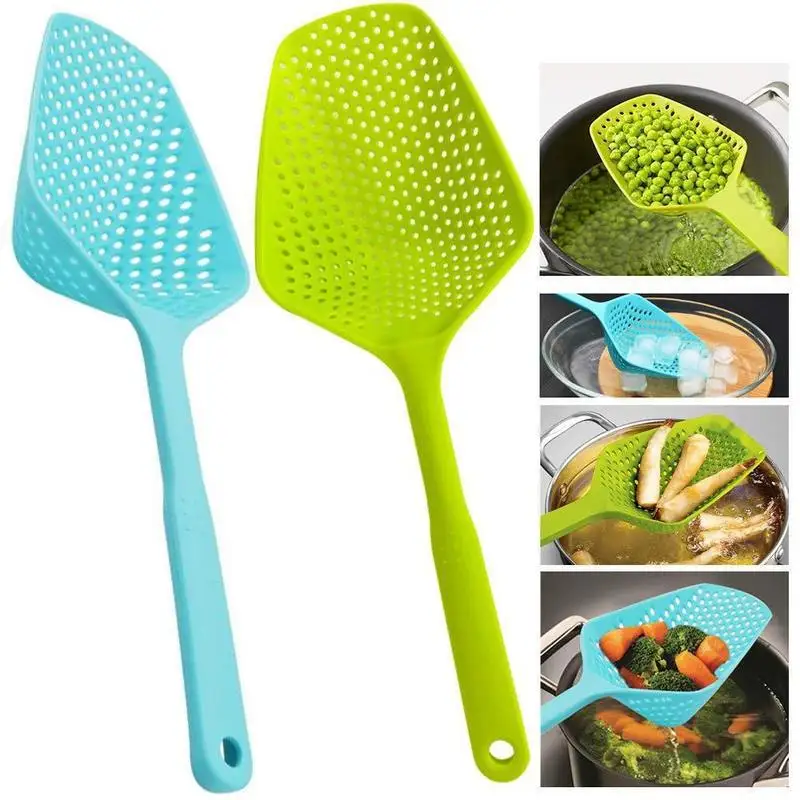 

Kitchen Utensils Cooking Tools Cookware Shovels Vegetable Strainer Scoop Nylon Spoon Large Colander Soup Filter Kitchen Tools