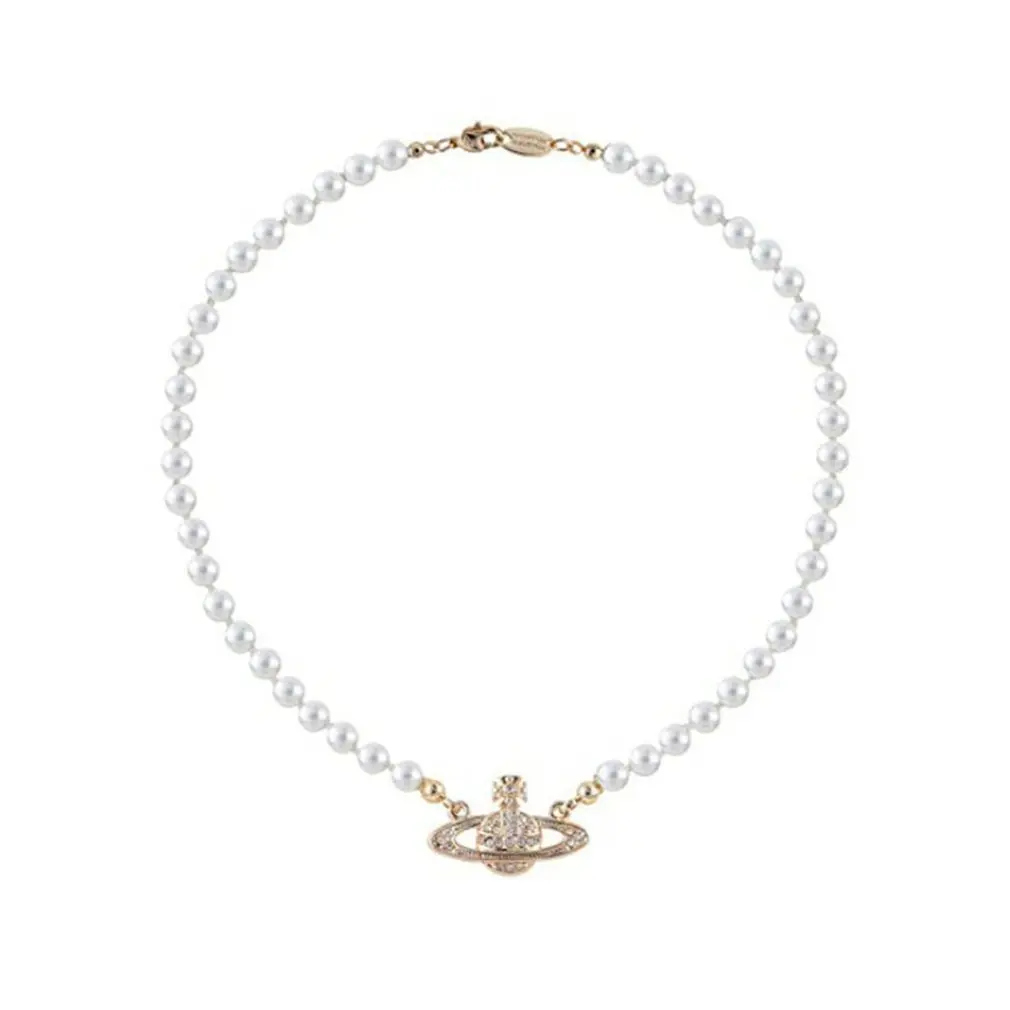 

Женское Ожерелье В Стиле Хип-хоп, сверкающее искусственное жемчужное ожерелье высокого качества, ожерелье-чокер, Модная бижутерия 2021, ожере...