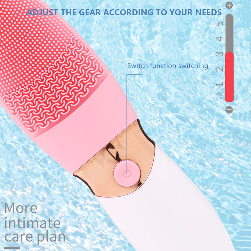 Hotest электрическая силиконовая Очищающая щетка для лица очиститель пор