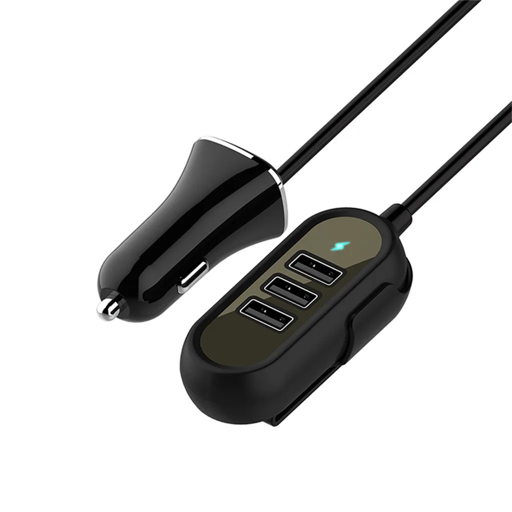 Автомобильный Универсальный зарядный usb-кабель MOSUNX 12-24 В 4 порта 25 Вт длина кабеля