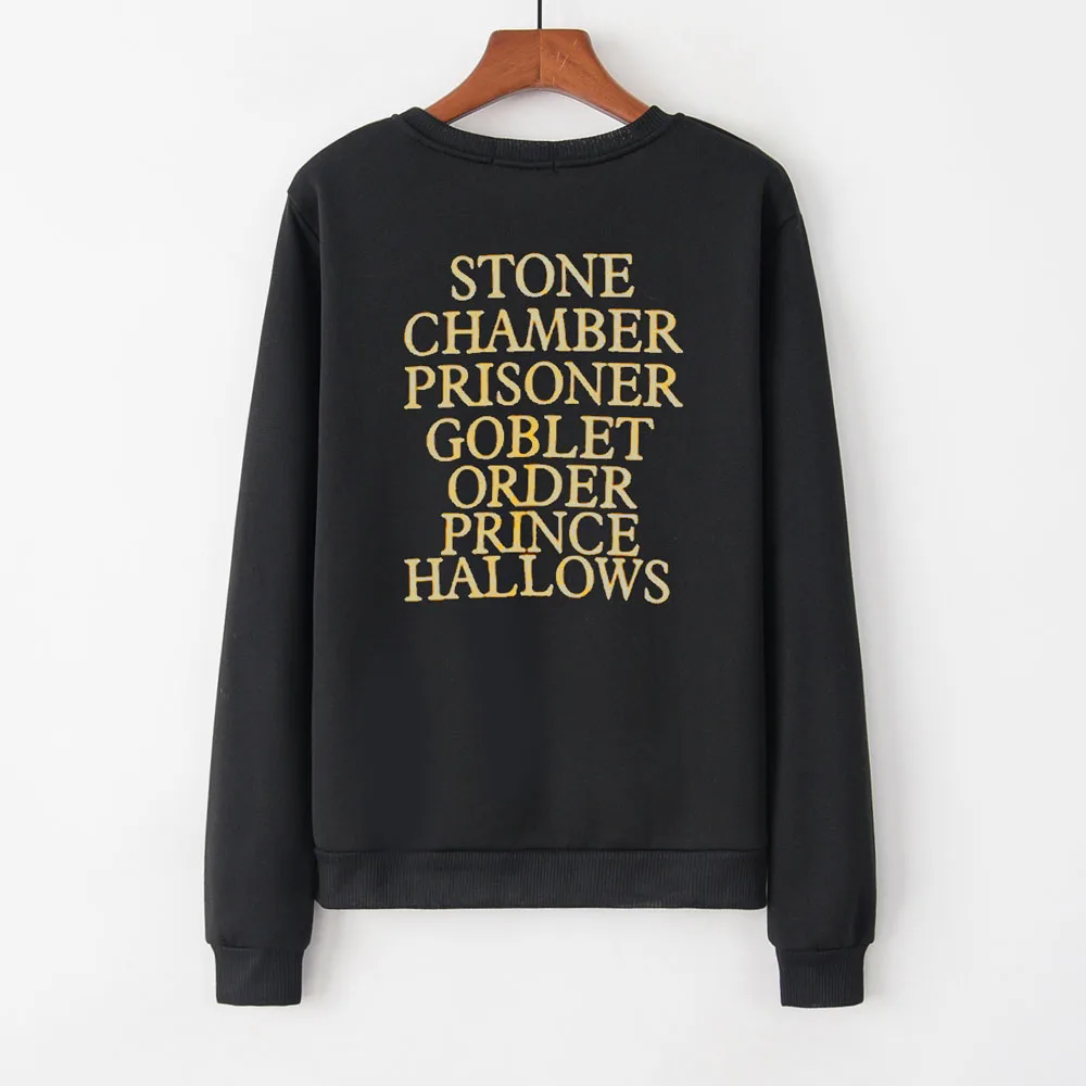 Классический черный женский свитер с буквенным принтом круглый вырез длинный