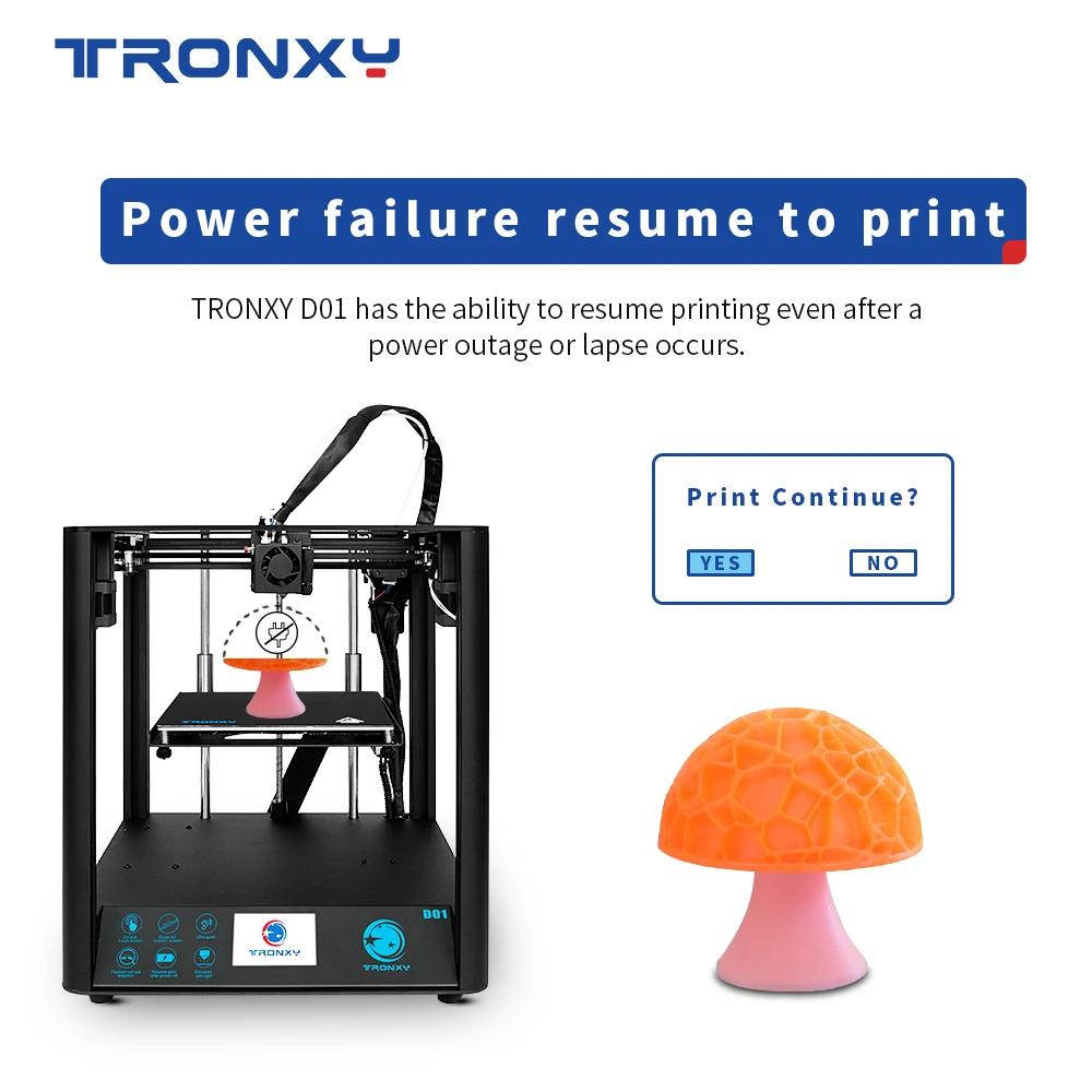 Быстрая сборка 3D принтер с промышленной линейной направляющей и титановым
