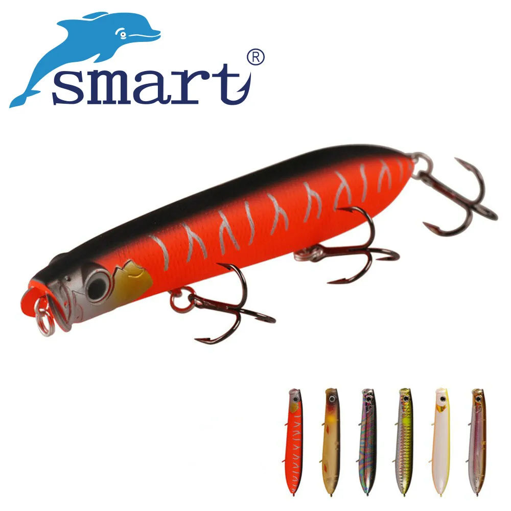 

Рыболовные приманки Smart Popper, 105 мм, 14,5 г, Верхние плавающие воблеры для ловли воды, искусственная жесткая приманка для окуня, щуки, рыба