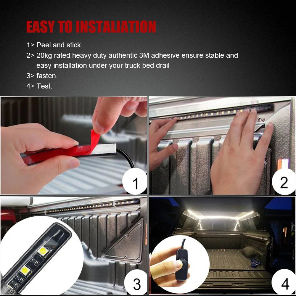 

2 LED lights with truck light bar cabin light bar waterproof protection truck cargo ship SUV truck bedside lighting