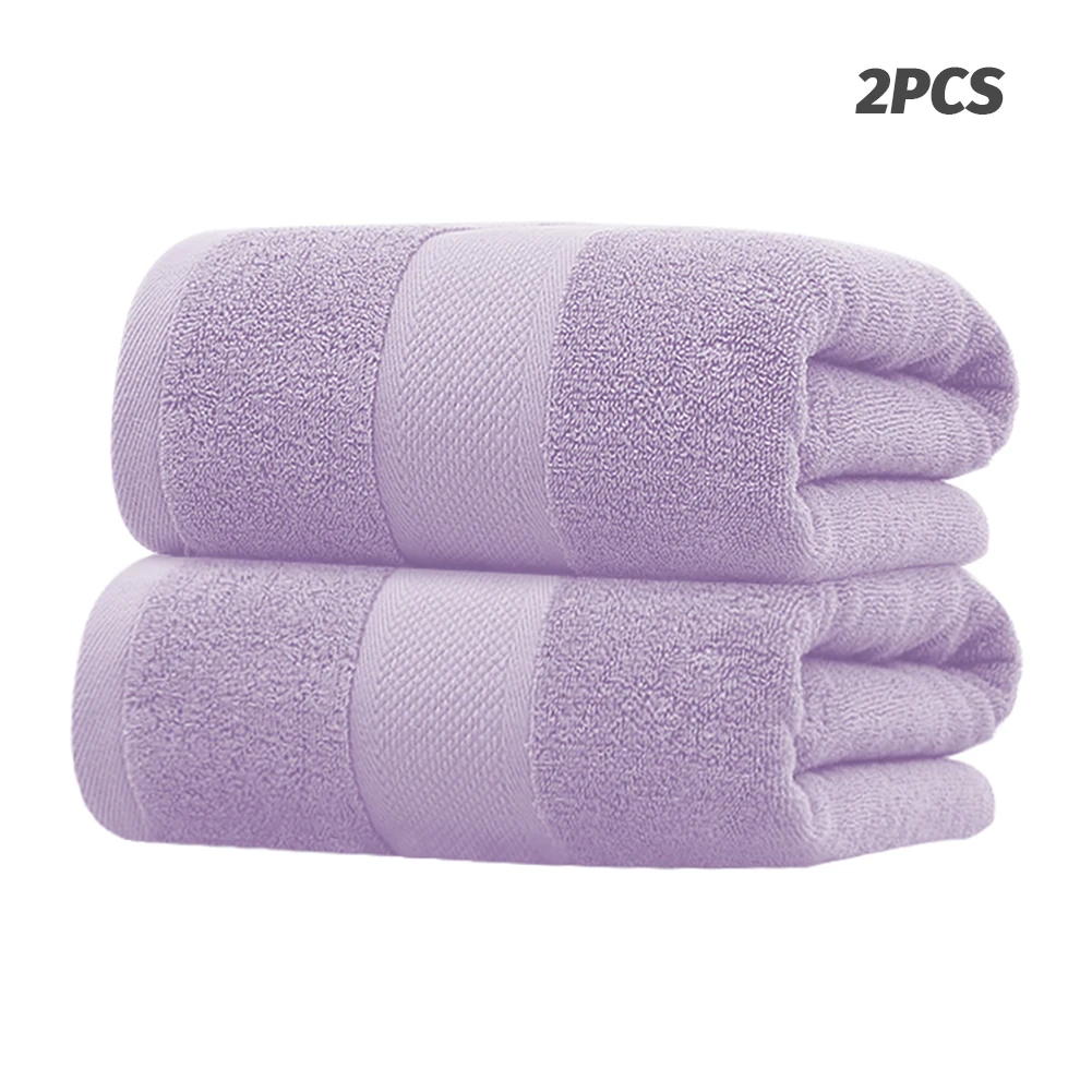 

2pcs/pack Super Soft Spa Long Large Bath Towel Accessories Hotel Beach Home Skin Friendly Luxury High Absorbent Bathroom