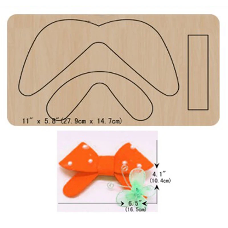 

4Sizes Bow Decorative Cutting Dies 2021 New Handmade Bowknot Die Cut &Wooden Dies For Cut Leather Cloth Craft Die Mould