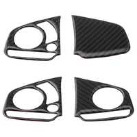 for honda steering wheel button panel decoration frame cover carbon fiber central control interior patch labeling car accessory