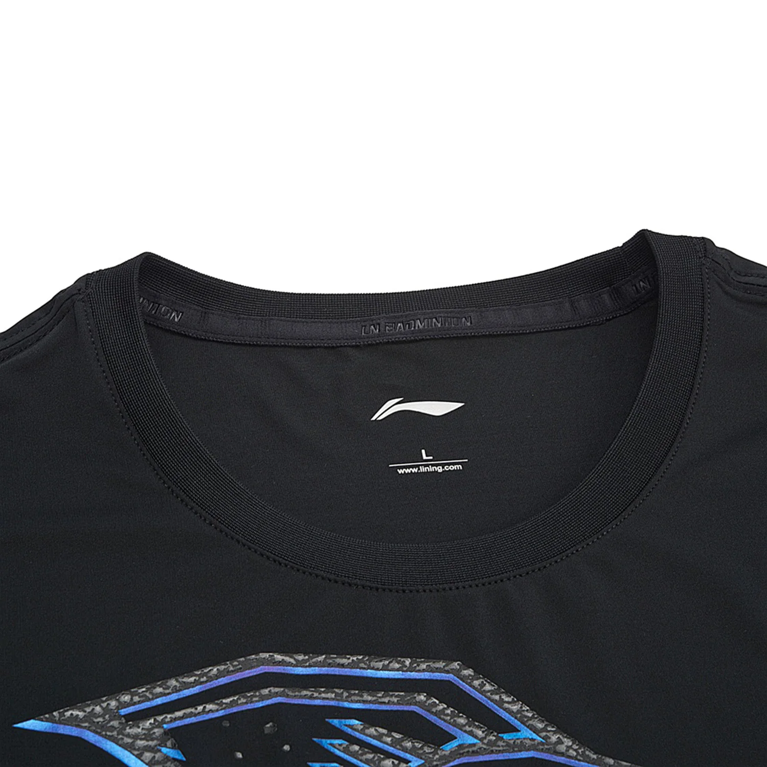 Мужские футболки для бадминтона Li-Ning дышащие 81% полиэстер 19% спандекс подкладка li