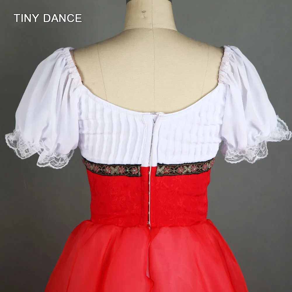 Белое шифоновое платье-пачка с короткими рукавами для балета и танцев Платье