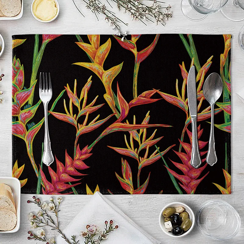 Креативная посуда обеденный коврик для стола подставка под чашу с листьями