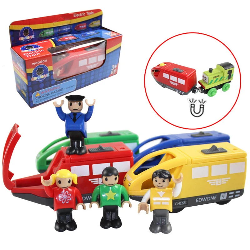 Игрушечная машинка на радиоуправлении деревянный поезд треки аксессуары