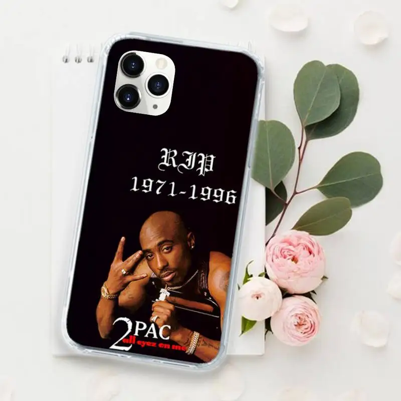 

Rapper singer 2pac tupac Phone Case for iPhone 11 12 pro XS MAX 8 7 6 6S Plus X 5S SE 2020 XR Luxury brand shell funda coque