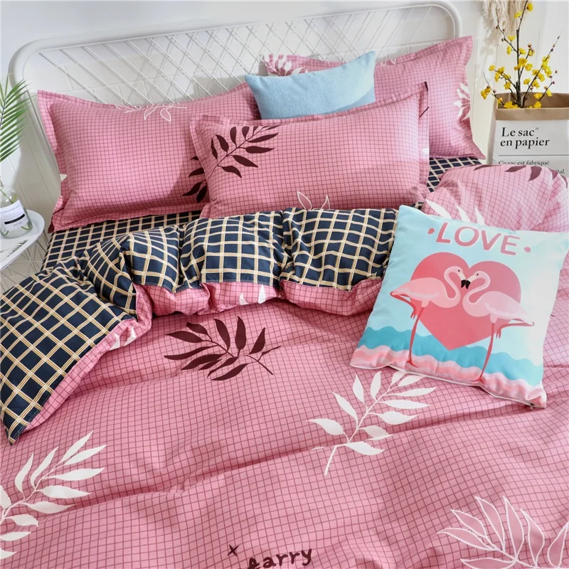 Серый белый комплект постельных принадлежностей Лето пододеяльник набор