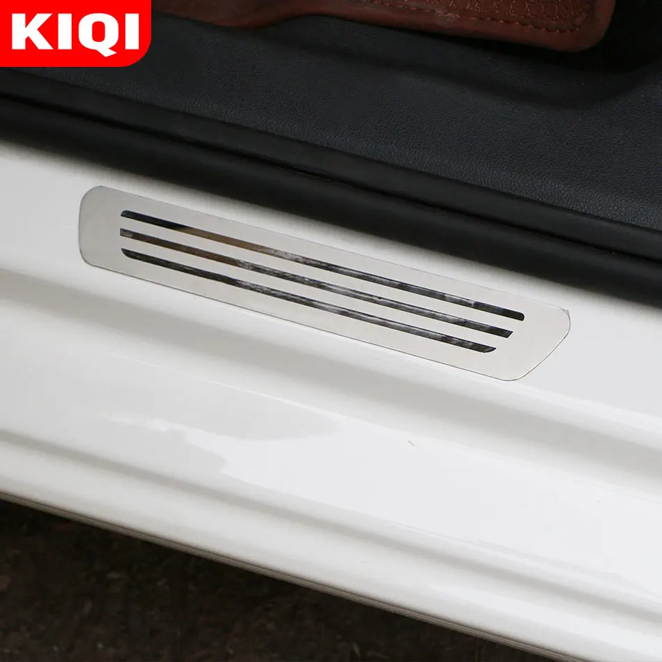 4 шт./компл. накладки на пороги автомобиля для Volkswagen VW Polo 2011 2012 2013 2014 2015 аксессуары