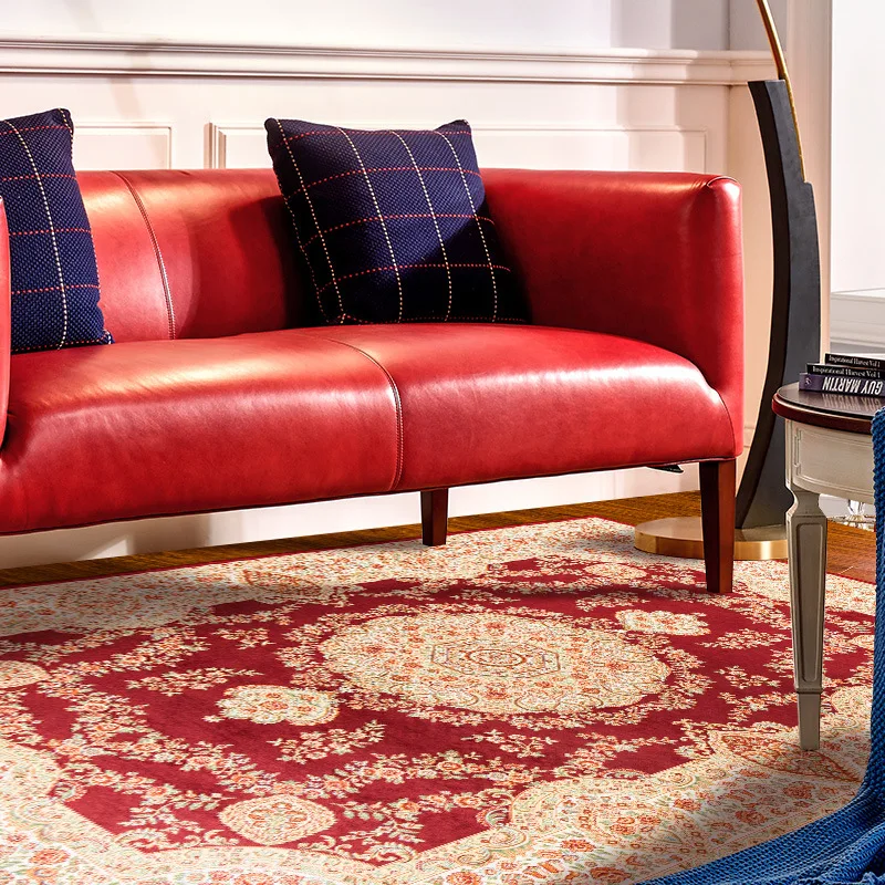 Роскошный Европейский плюшевый ковер вилла гостиная диван спальня прикроватная