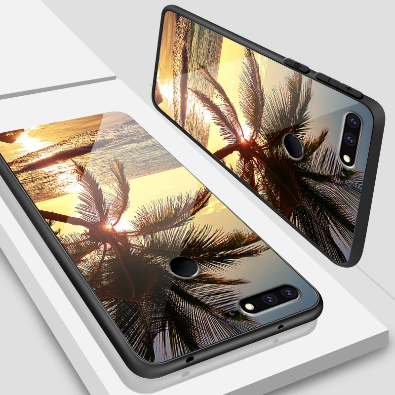 H118 Роскошный чехол для Huawei Honor 6X 7A 7C 7X 8A 8X9 облегченное закаленное стекло Чехлы Y6 Y9 Y7 премьер-профессионал Magic2 Мягкая силиконовая задняя крышка-Чехол - Цвет: H118