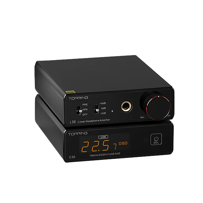 Усилитель для наушников Topping L30 + NFCA E30 DAC AK4493 XU208 32 бит/768k DSD512 | Электроника