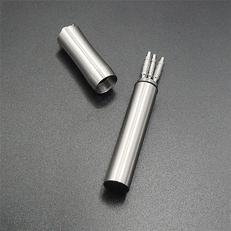 Карманный футляр для зубочистки водонепроницаемый чехол из нержавеющей стали