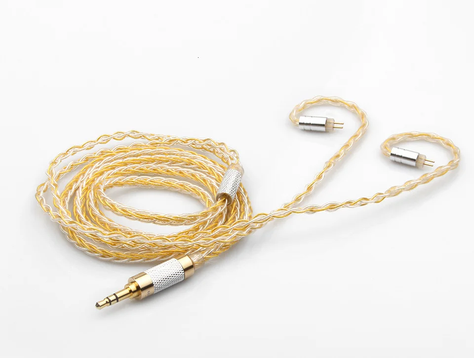 TRN 8 Core посеребренный кабель HIFI наушники MMCX/2Pin разъем использовать для TRN V10/V20/V60 V30 V80 IM1 IM2 X6 TFZ