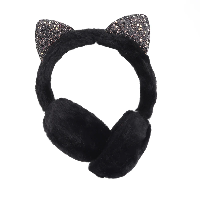 

Hang Ear Cover Warm Winter Earmuffs Female Headwear Cartoon Ear Muffs Fur Earmuffs Cold Ear Warmer Fold Ear Protection Headband
