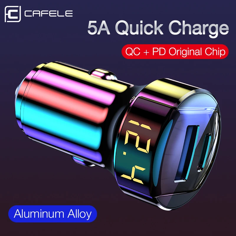 Cafele Quick Charge 4 0 3 USB Автомобильное зарядное устройство для телефона в автомобиле PD