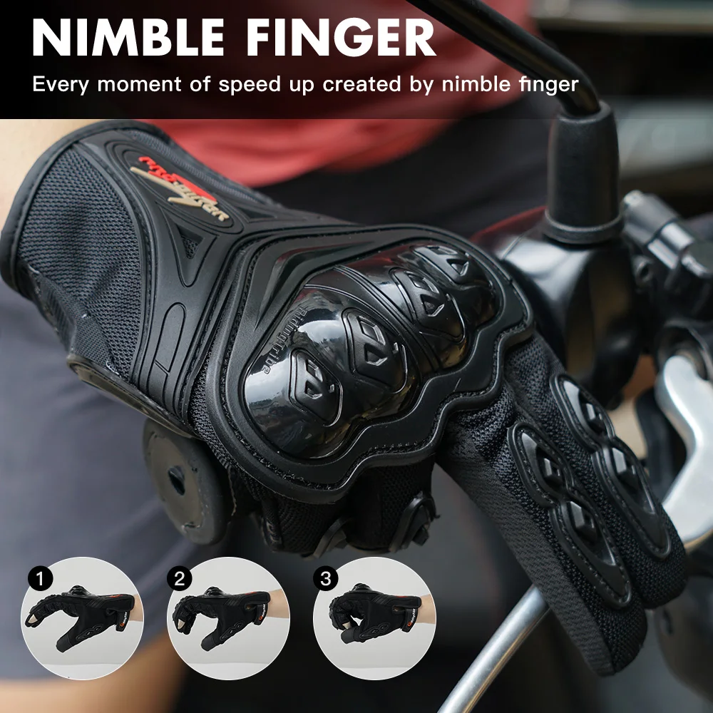 Мотоциклетные Перчатки PRO-BIKER дышащие для сенсорных экранов Спортивная Защитная