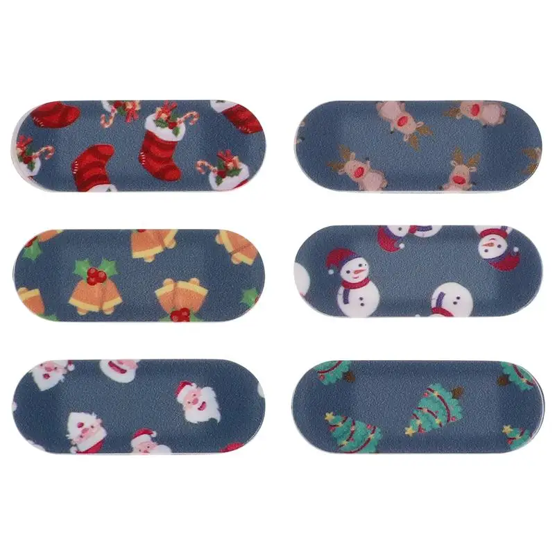 

6PCS Christmas Computer Cell Phone Lens Protective Caps Camera Covers Caps Hoods