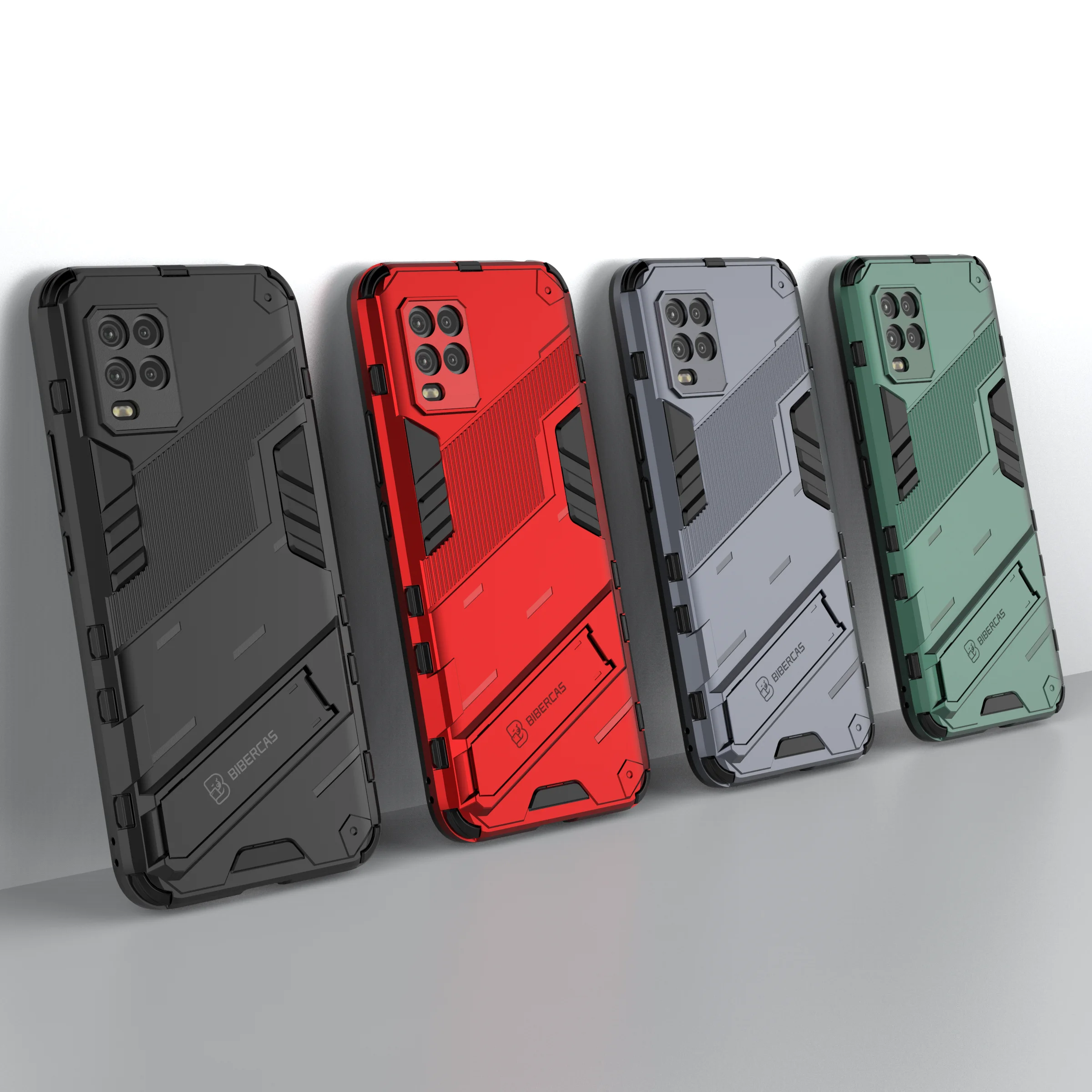 

Armor Phone Case For Xiaomi Redmi POCO 10 M3 10T K30S 9 9T 9A K30 10X 4G Pro Ultra Prime Lite Fashion Power Rugged Bracket Cover