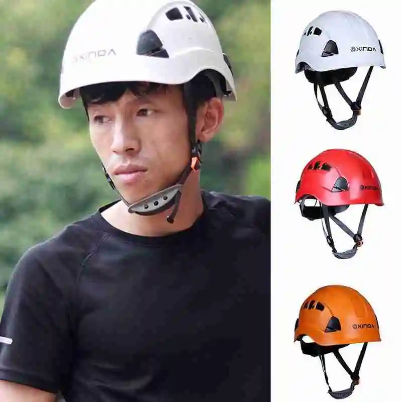 

Professional Mountaineer Rock Climbing Helmet Safety Protect Outdoor Camping Aerial Work Rescue Helmet Rock Climbing