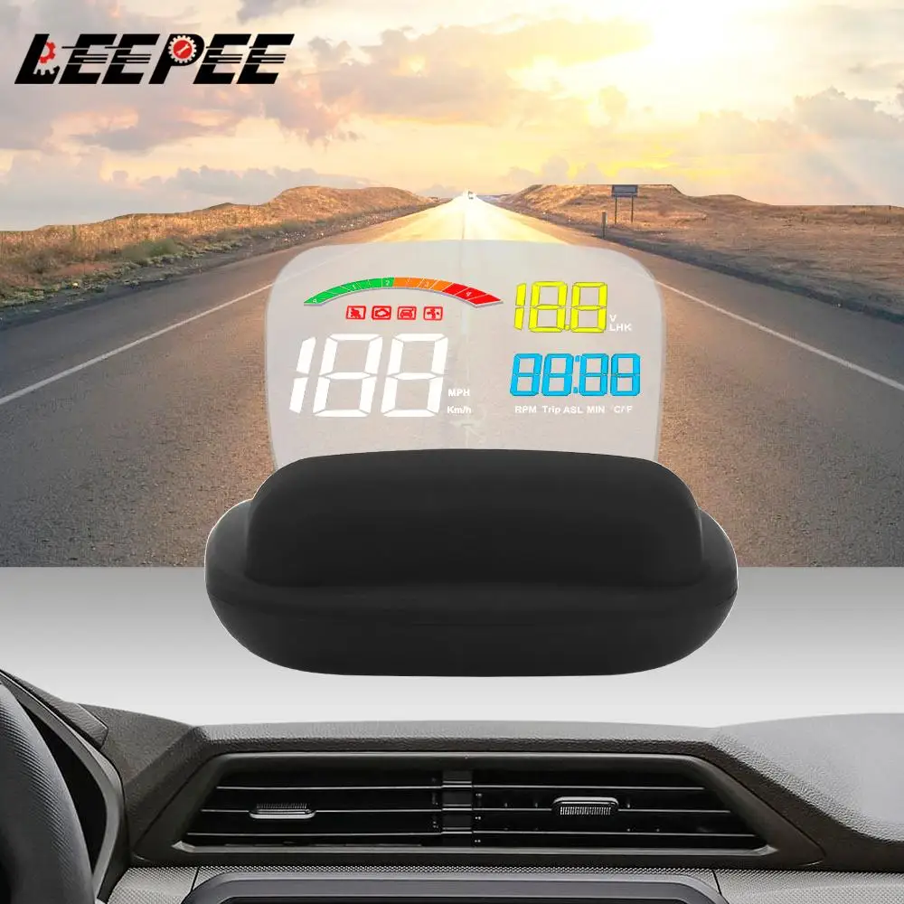 Авто детектор об/мин Напряжение зеркало головой вверх Дисплей автомобиля GPS