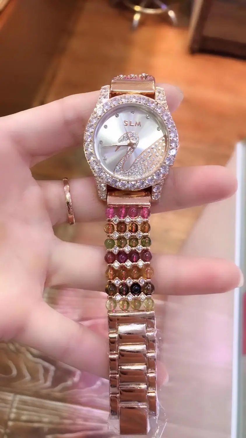 Браслет из натурального турмалина ювелирные изделия сделай сам для женщин