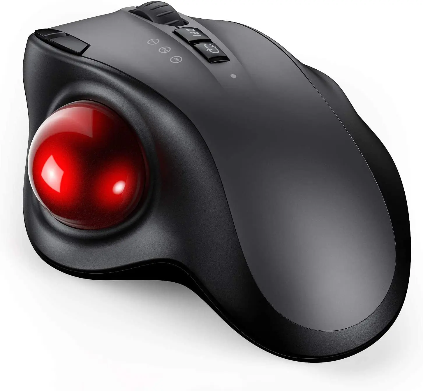 

Rechargeable Wireless Trackball Mouse - 3 Modes Cordless Mouse ( Bluetooth 4.0 + 4.0 + USB ), Easy Thumb Control, Precision and