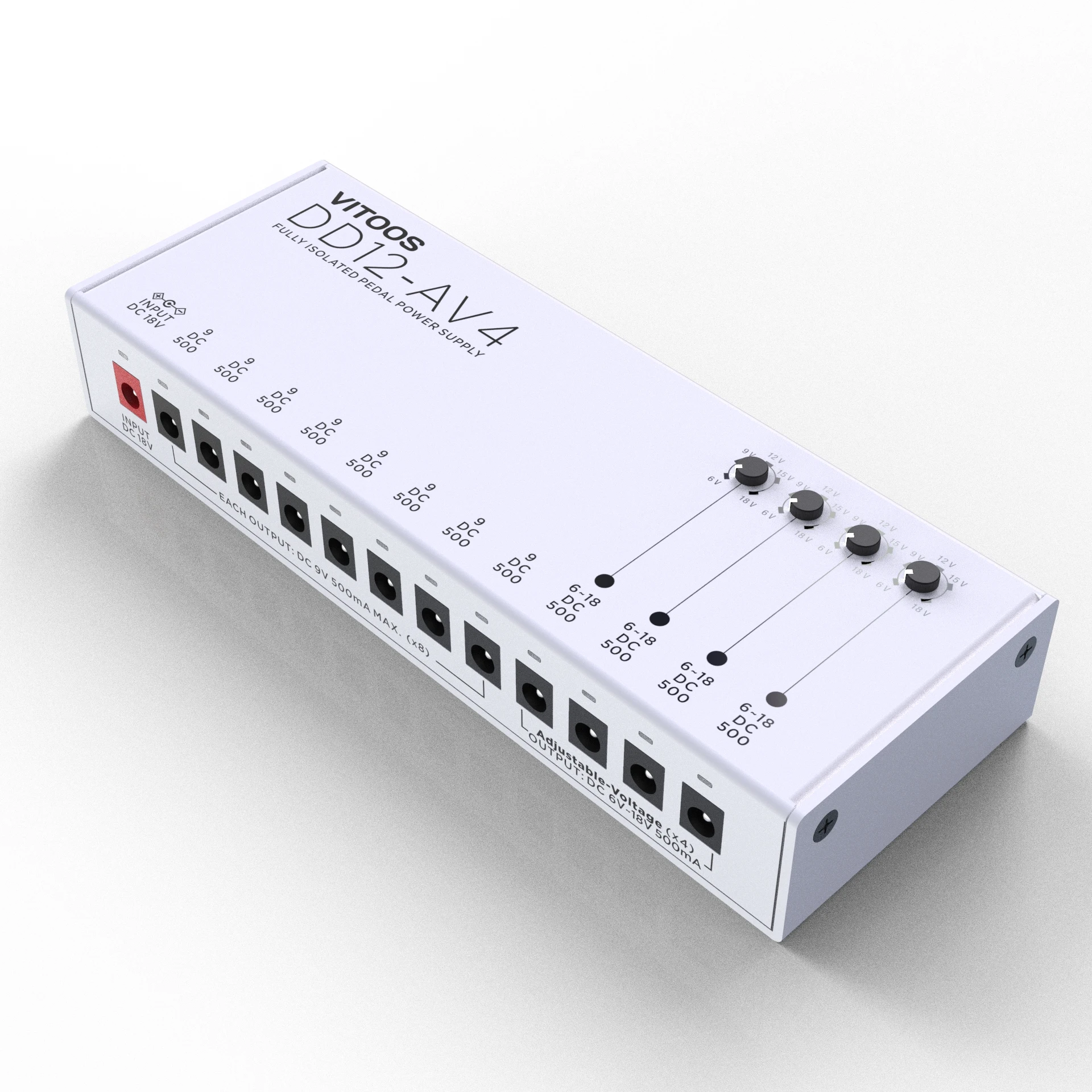 Цена Педаль эффектов VITOOS DD12-AV4, источник питания, полностью изолированный фильтр, подавление шума, мощный цифровой эффектор