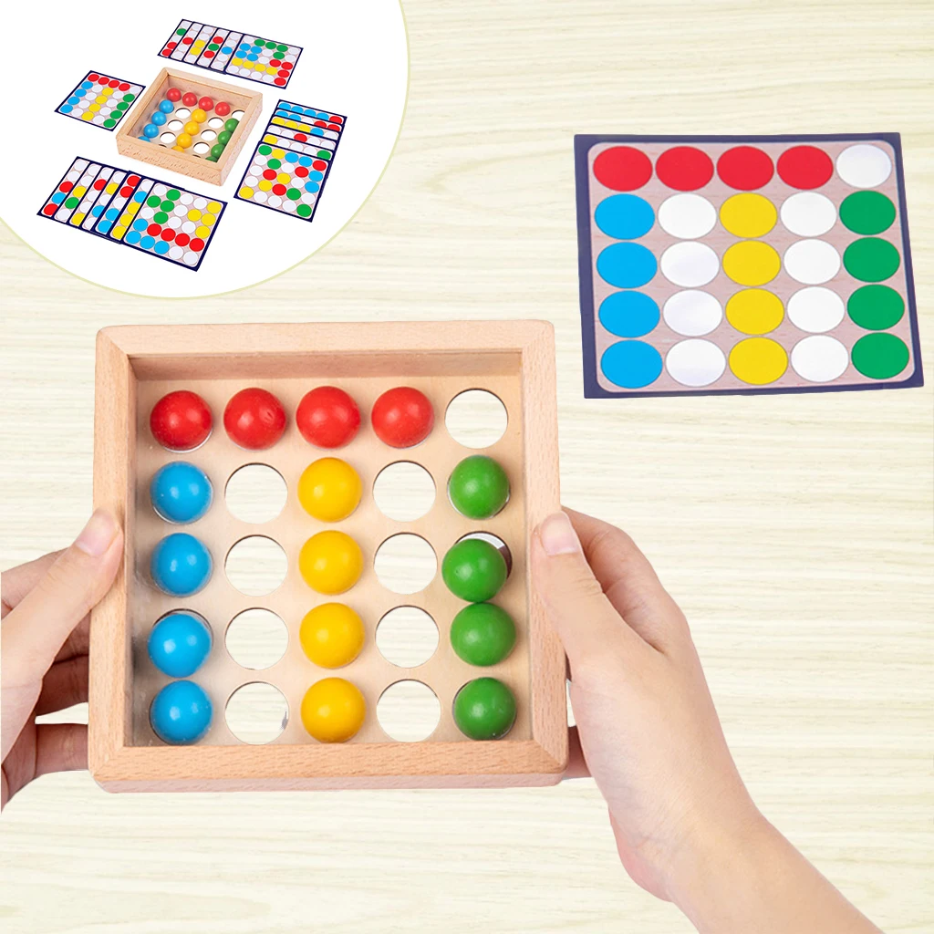 Juguetes sensoriales interactivos para ni&ntilde;os, juguetes sensoriales multicolores para clasificar el Color a juego para la mano y los ojos-3