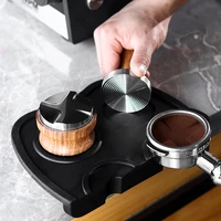 food grade 58mm coffee tamper wooden handle barista espresso maker grinder handmade high quality hot sale coffee maker