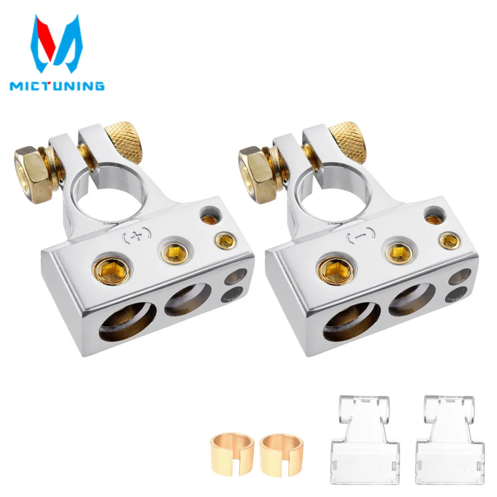 MICTUNING автомобильный батарейный клеммный соединитель Комплект 2/4/8/10 AWG