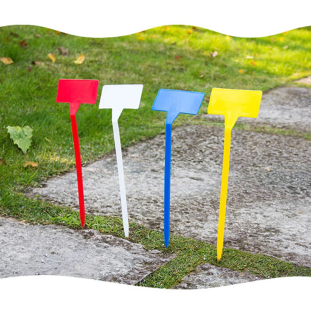 

New 10Pcs Plastic Plant Seed Labels Pot Marker Nursery Garden Stake Tags H1