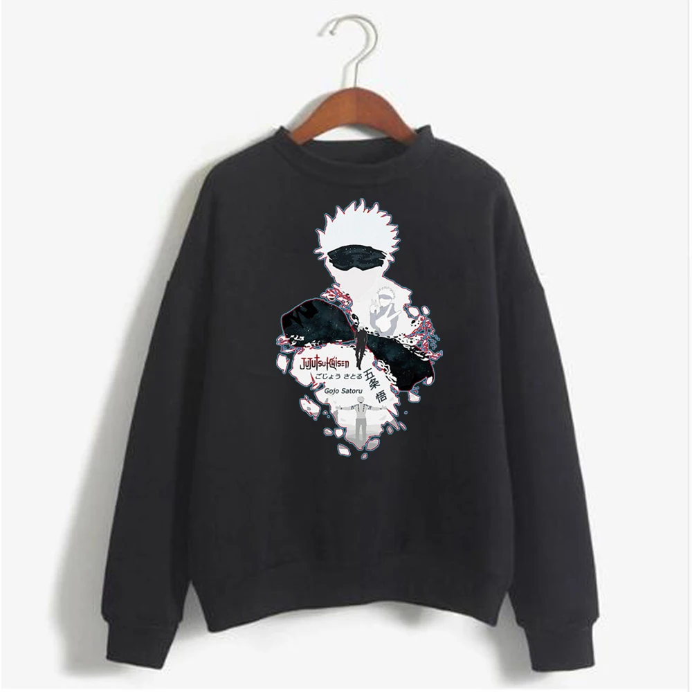 

Пуловер с капюшоном в стиле японского аниме, Свитшот унисекс с японским аниме ююютсу, кайзен, уличная одежда для мужчин и женщин