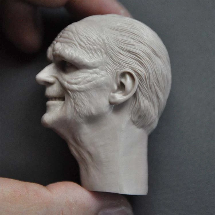 Неокрашенная голова Sheev Palpatine масштаба 1/6 модель для 12-дюймовой экшн-фигурки куклы