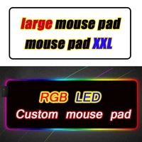 custom led mouse pad computer mausepad xxl backlit mat genshin impact mause gamer overwatch gaming mouse for bears rgb carpet