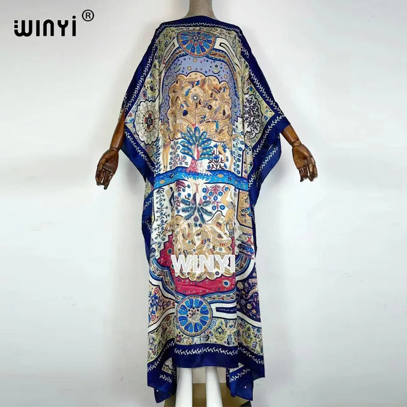 Jurken zomer 2021 dames Boho Maxi Floral Summer long Sleeve robe foulard Holiday Beach Sundress Party evening sexy long Dress