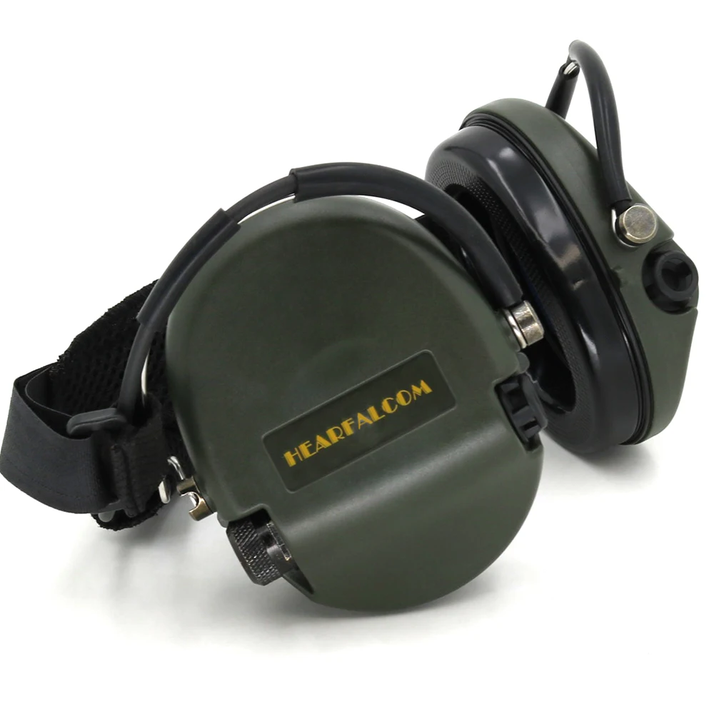 HEARFALCOM  Outdoor sports tactical electronic noise reduction  IPSC tactical without microphone hearing protection headset