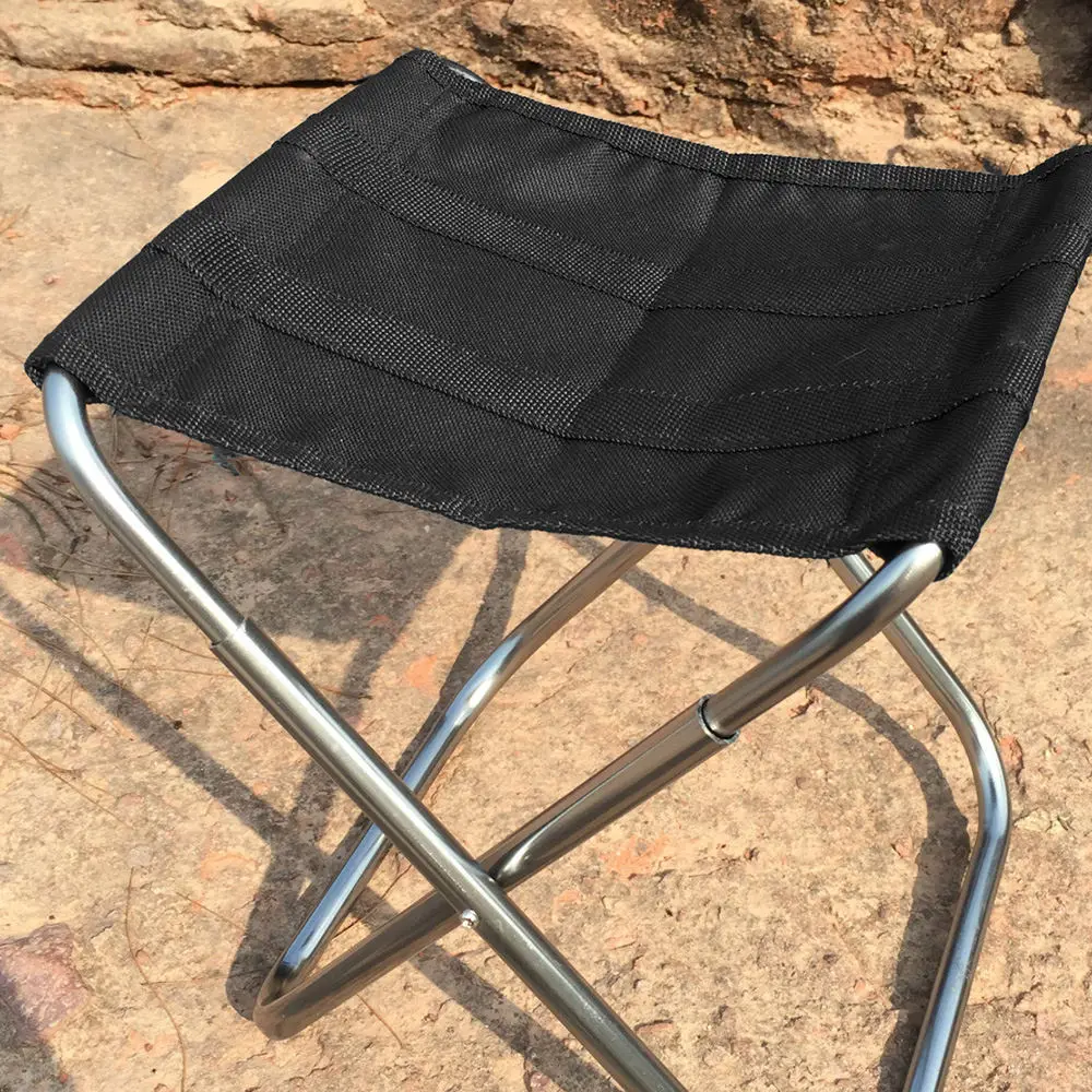 Складной стул из алюминиевого сплава и нейлона для рыбалки на открытом воздухе
