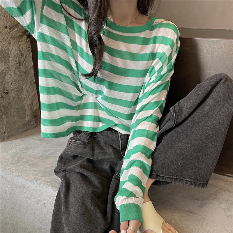 

New Striped Thin Long Sleeve