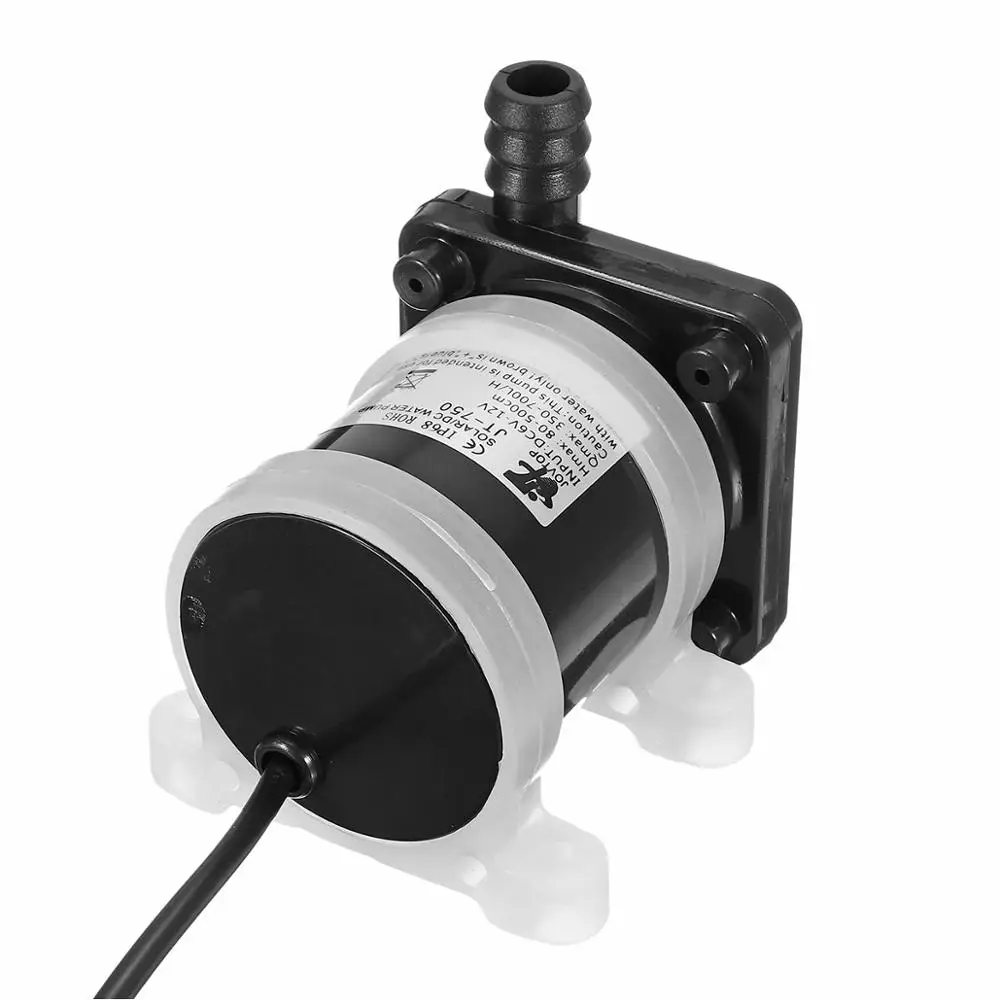 DC 12V Водяной насос на солнечной энергии мотор 700л/ч Бесщеточный Магнитный