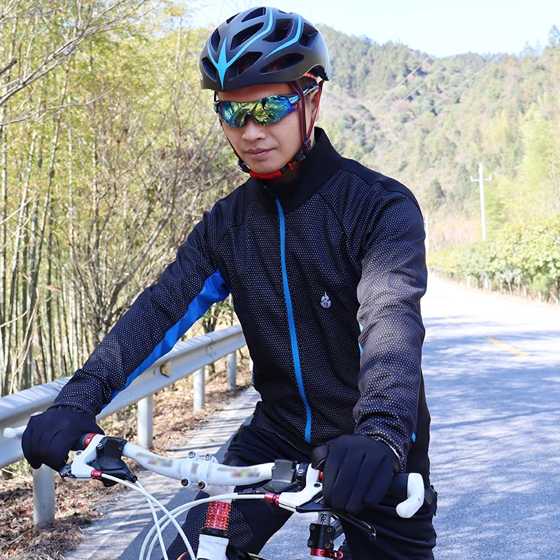 WOSAWE зимняя теплая велосипедная куртка ветрозащитная MTB велосипедная ветровка водоотталкивающая флисовая MTB велосипедная кофта