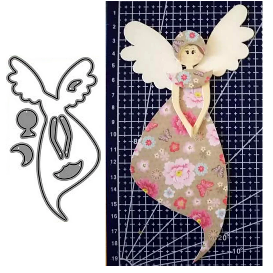 

Julyarts Angel Scrapbooking Die Cut Dies Craft Supplies for Decor Card DIY Scrapbooking Embossing Stencil Paper Craft Album