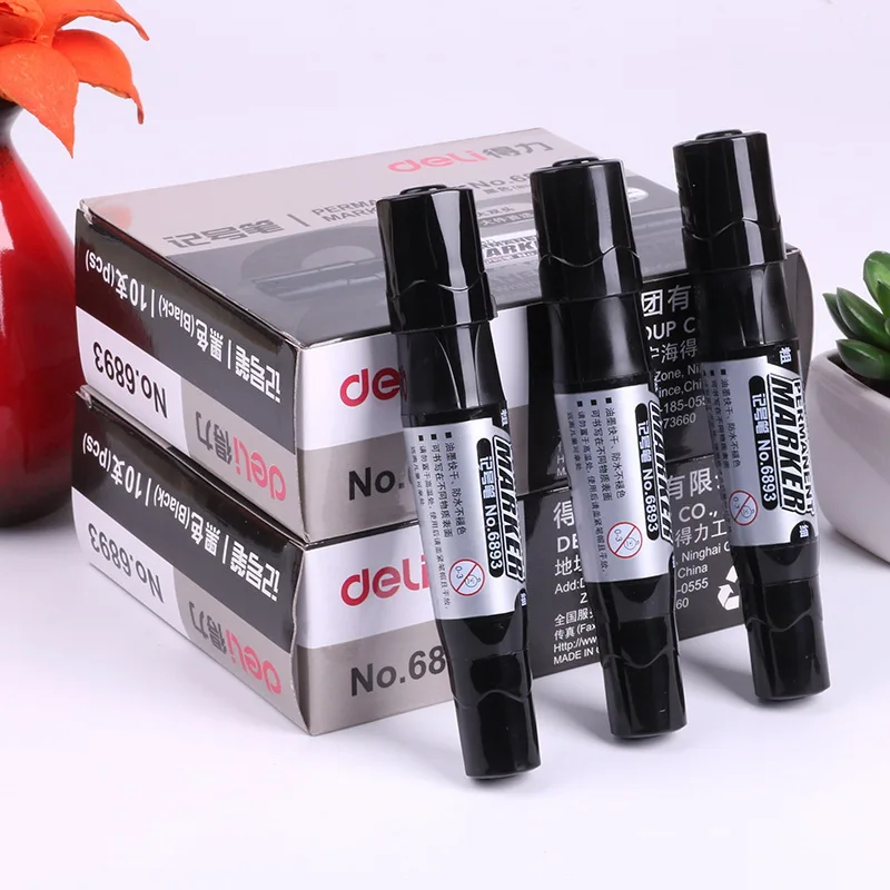 10pcs/box big head Mark pen capable not fade oily waterproof marker pen marks Logistics