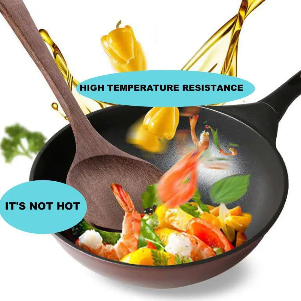 

Teak Natuurlijke Houten Servies Lepel Koekenpan Scoop Koken Spatel Tool Keuken Gebakken Schop Kookgerei O8Q7